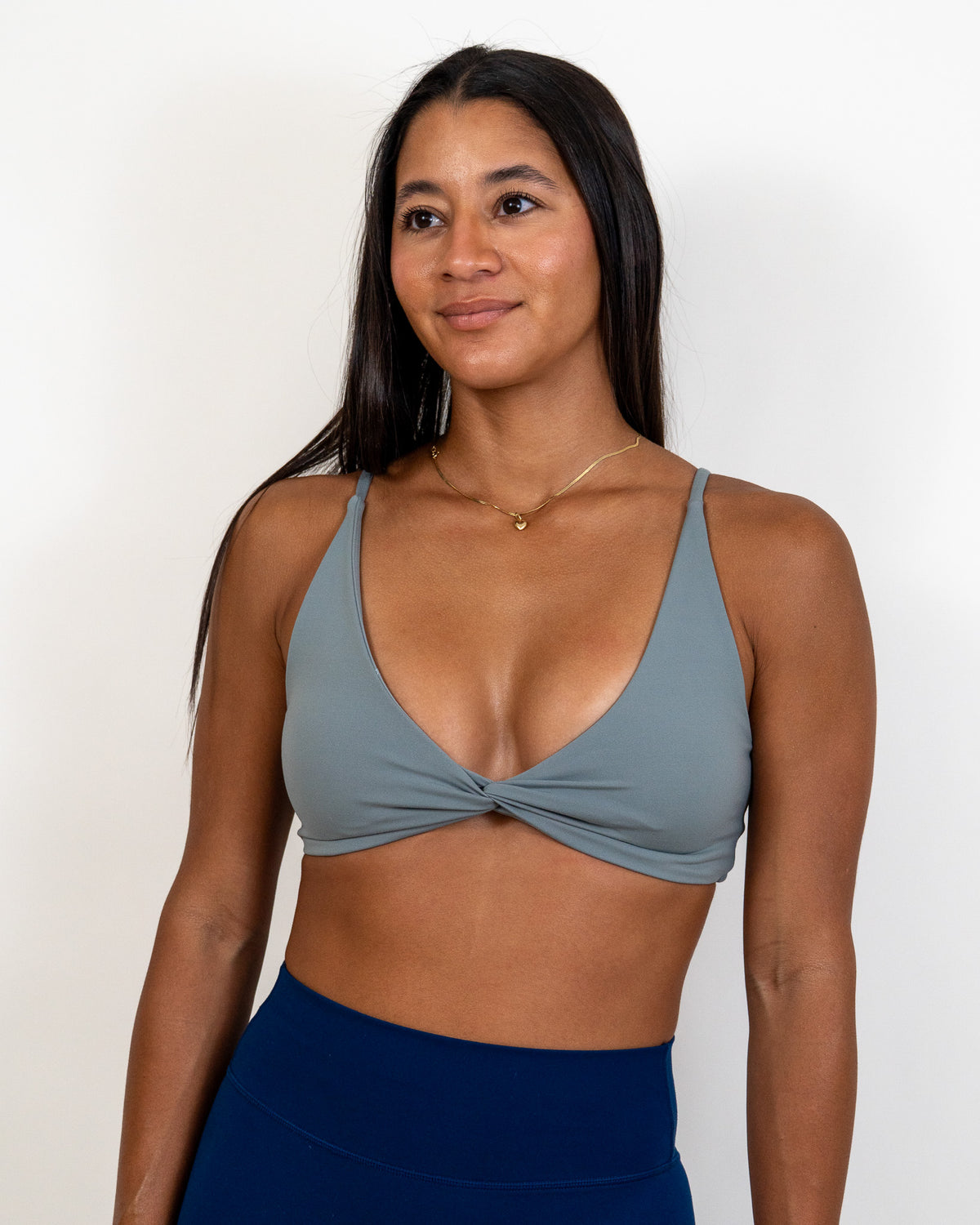 Functional Symmetry Sports Bra- Mint Gray