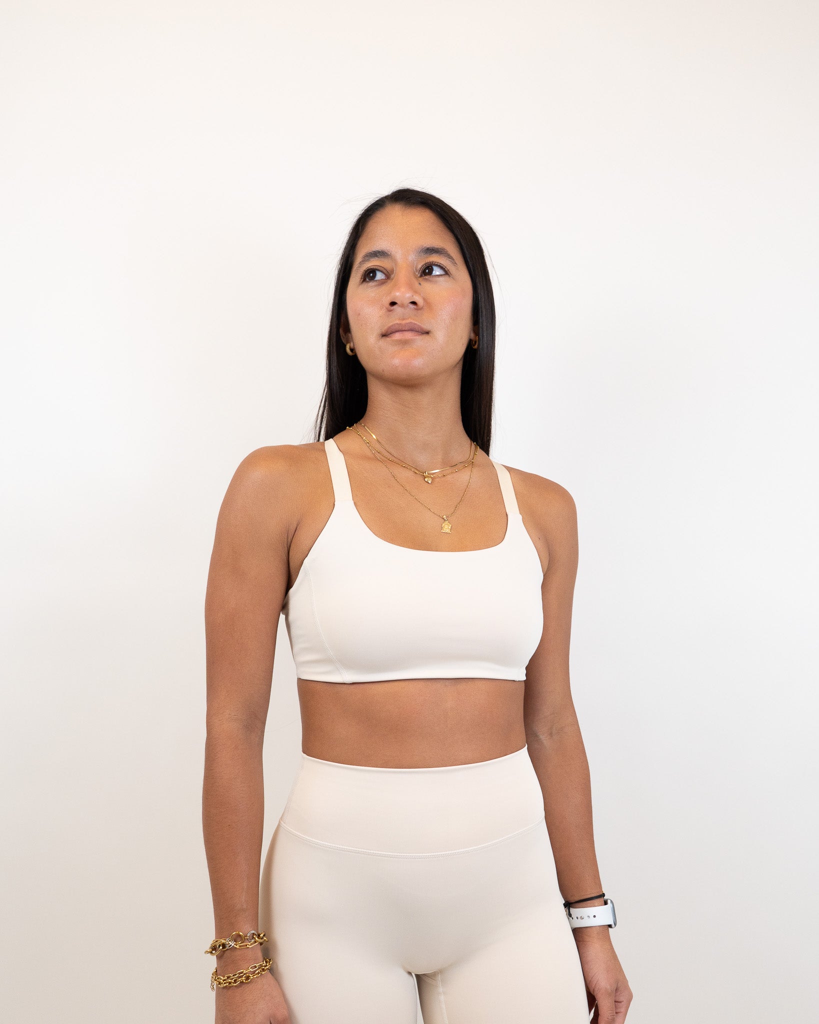 Define Strive Bra- Bone White
