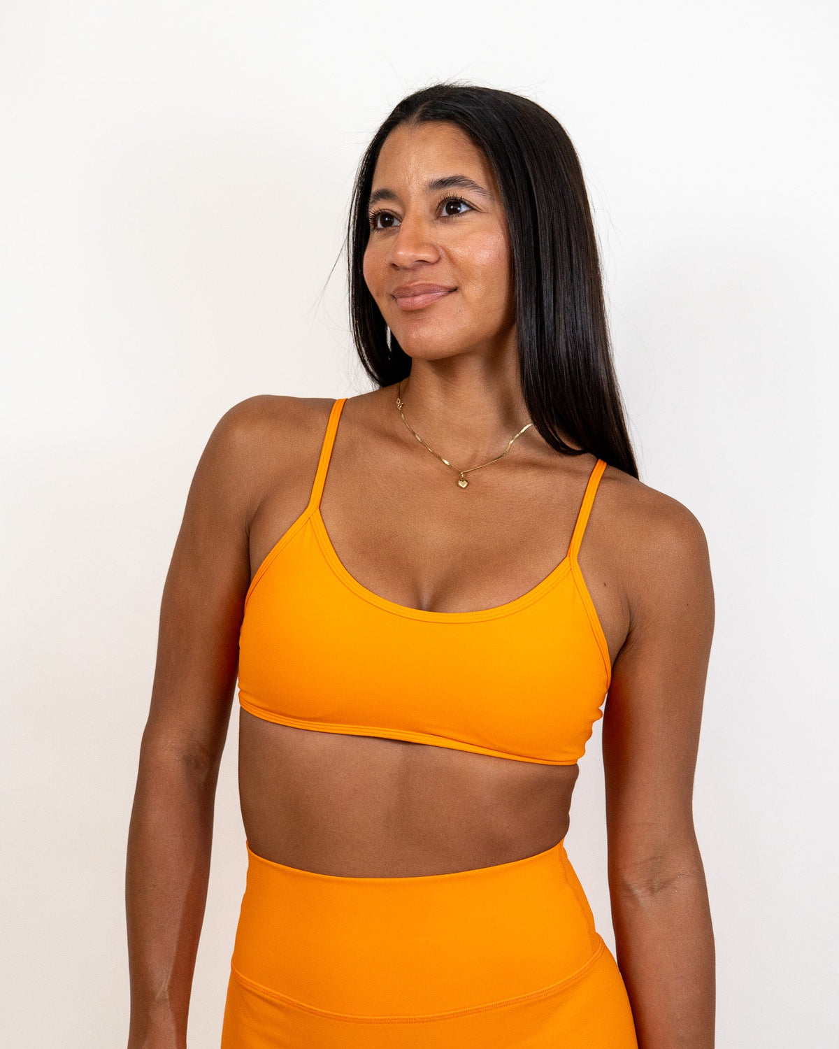 Endure Fit Sport Bra- Bright Orange - - Resilient Active