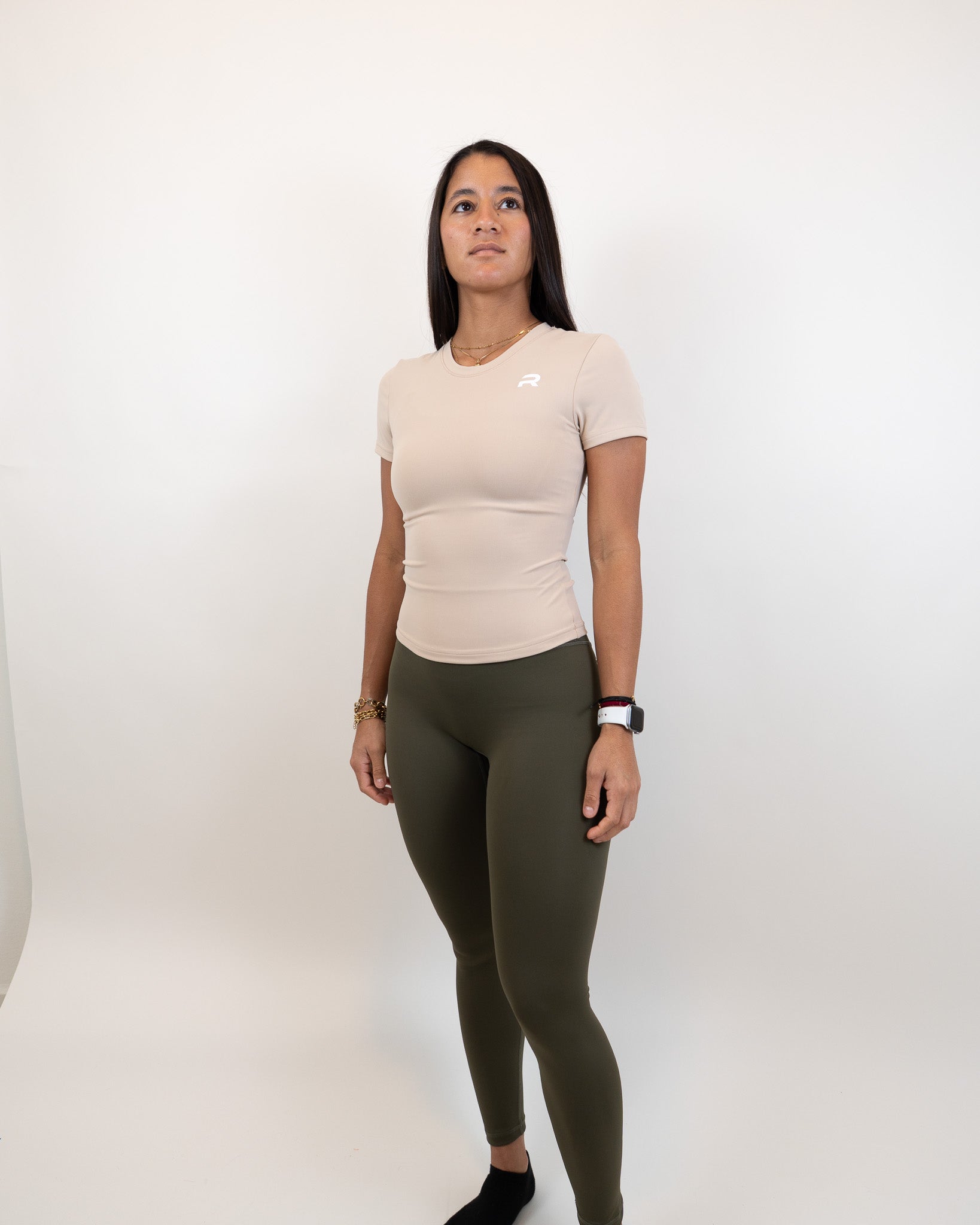 Evolve Fitted Tee - Cloudstone -  - Resilient Active