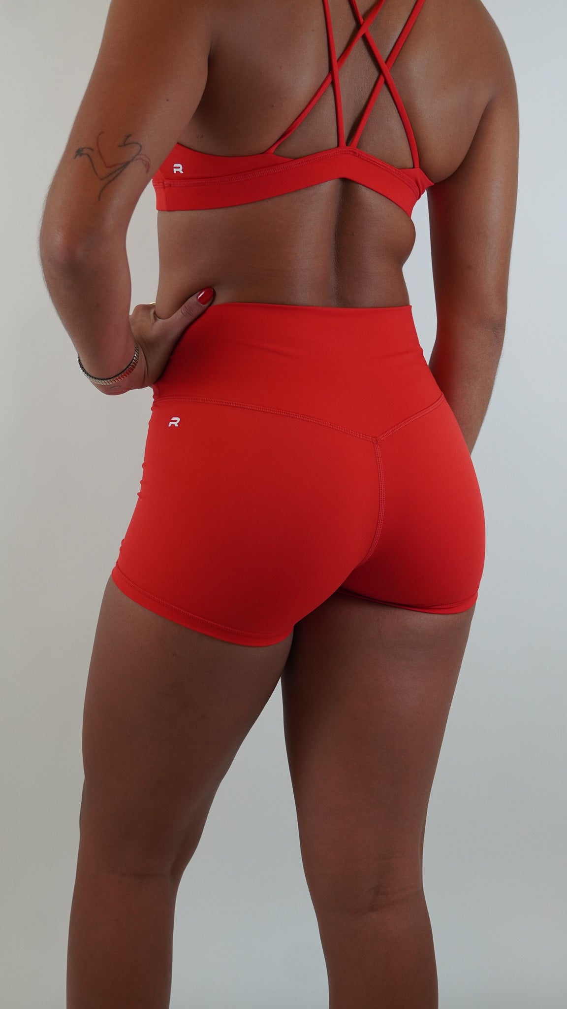 Functional Booty Short - Bright Red - Resilient Active