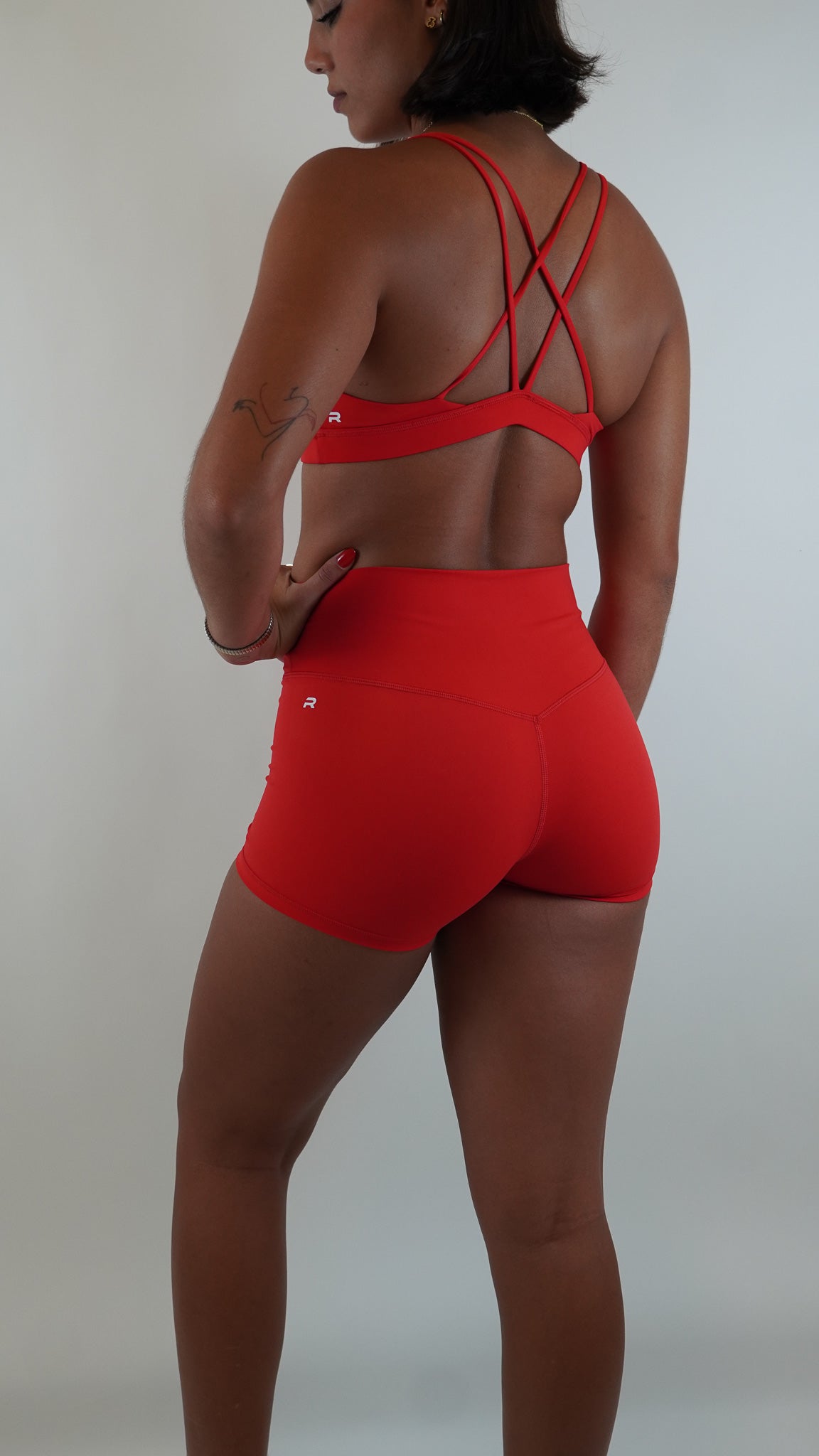 Functional Booty Short - Bright Red - Resilient Active