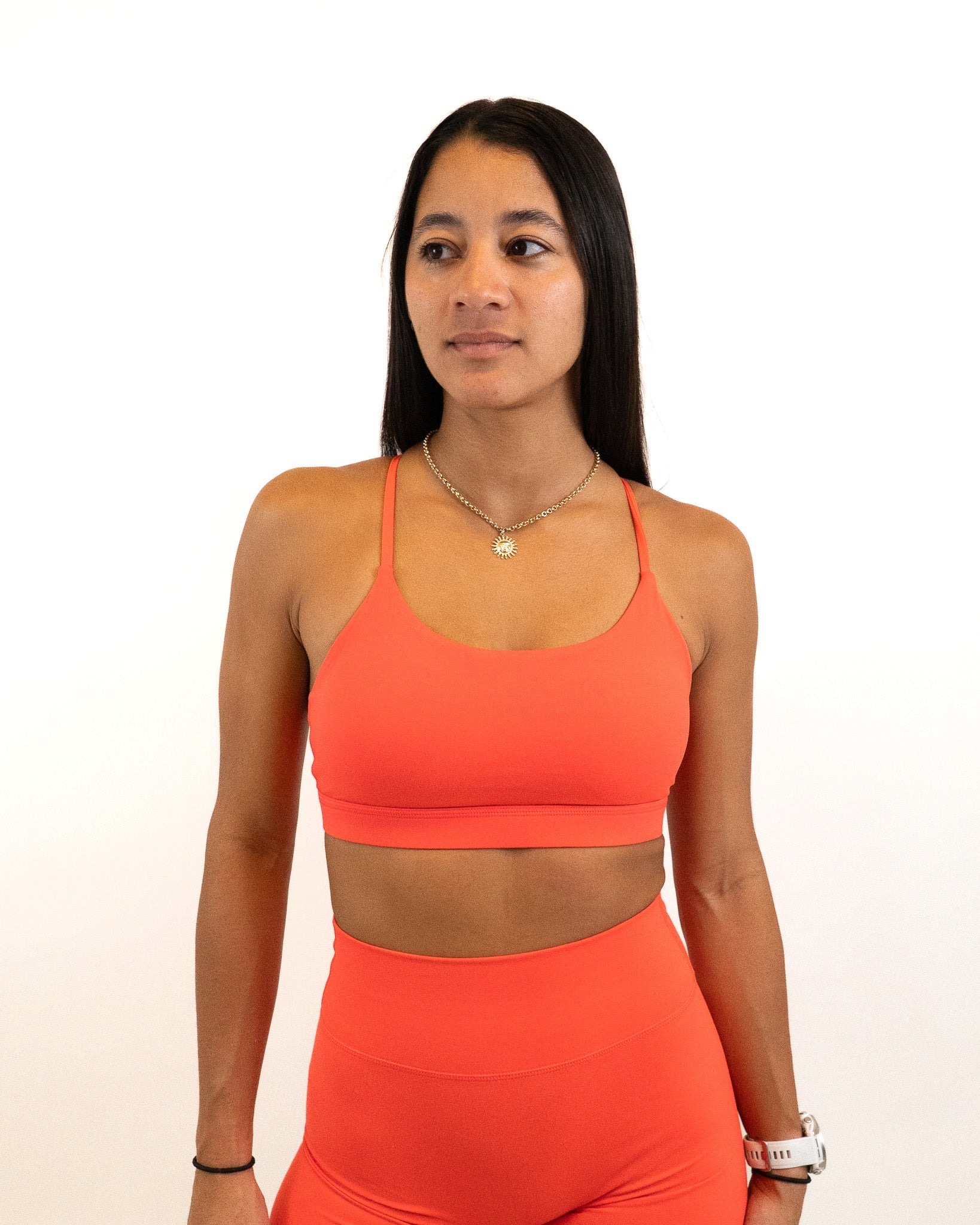 Functional Edge Bra- Hot Coral - - Resilient Active