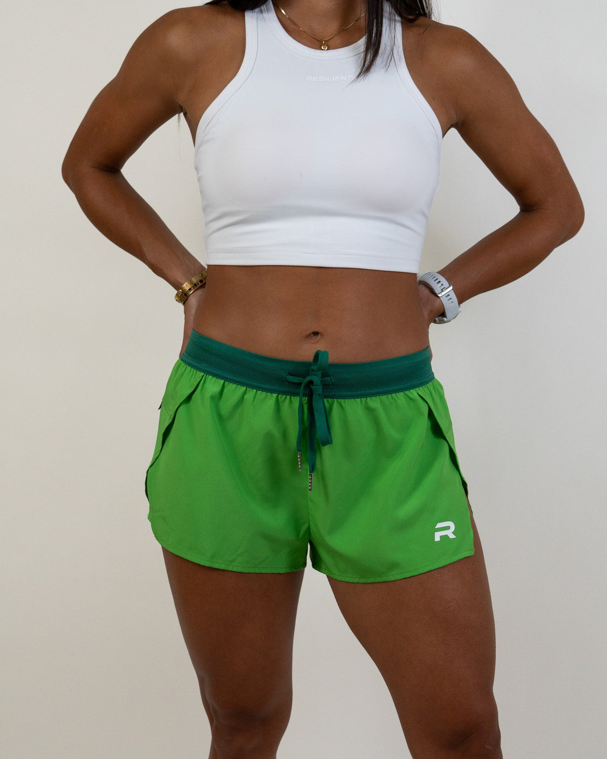 Pace short- Vivid Green - - Resilient Active