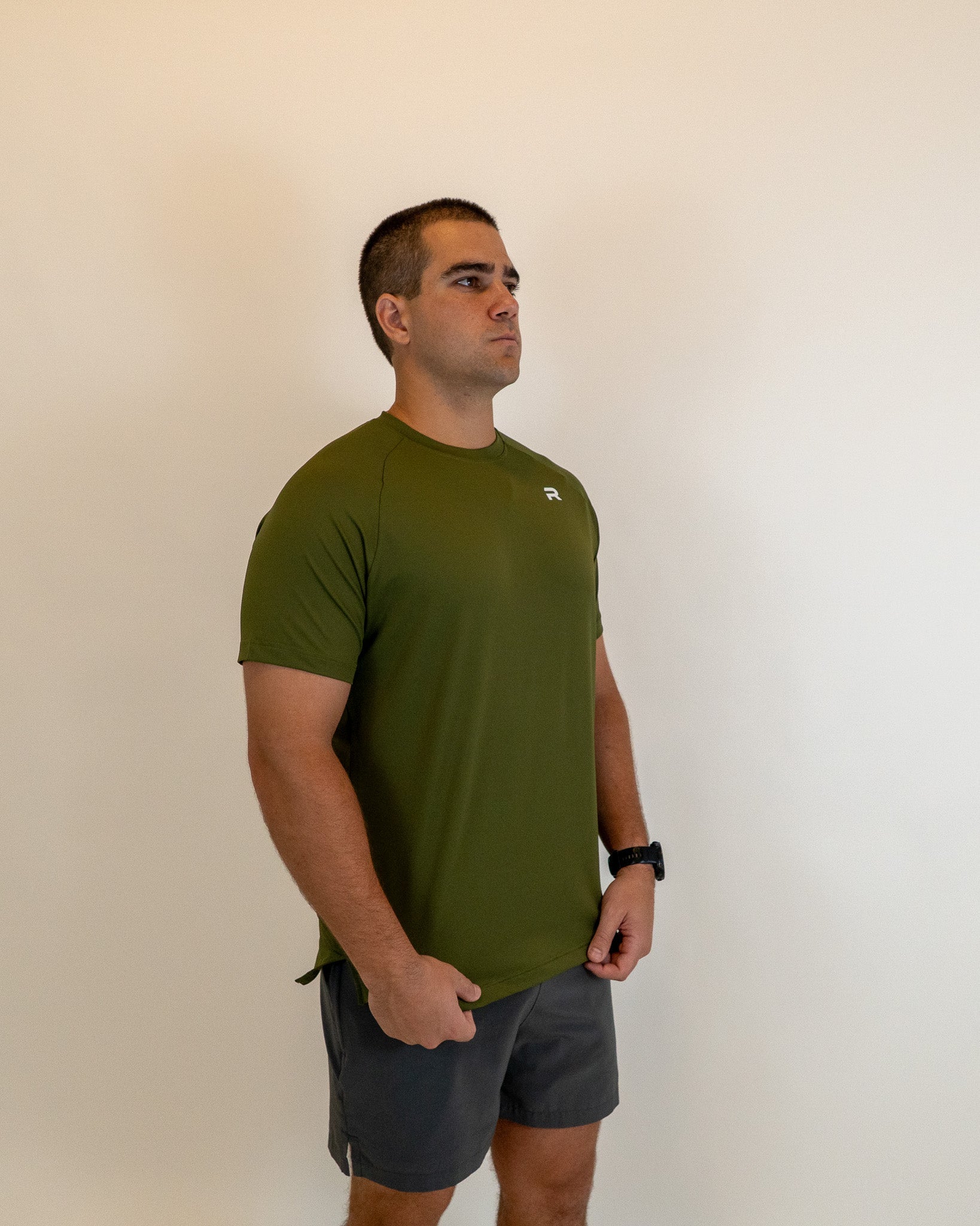 Perform Fit Shirt - Olive Green - - Resilient Active