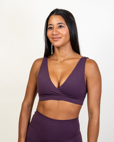 Adapt Sports Bra- Plum