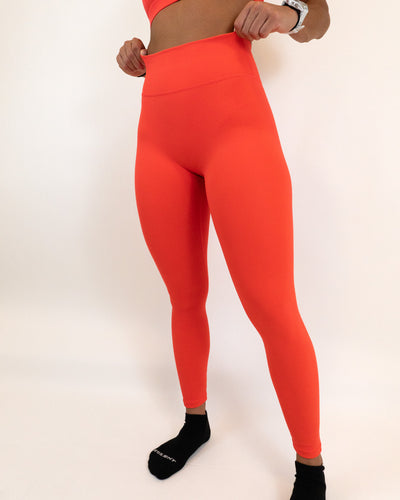 Functional Evolve Legging- Hot Coral