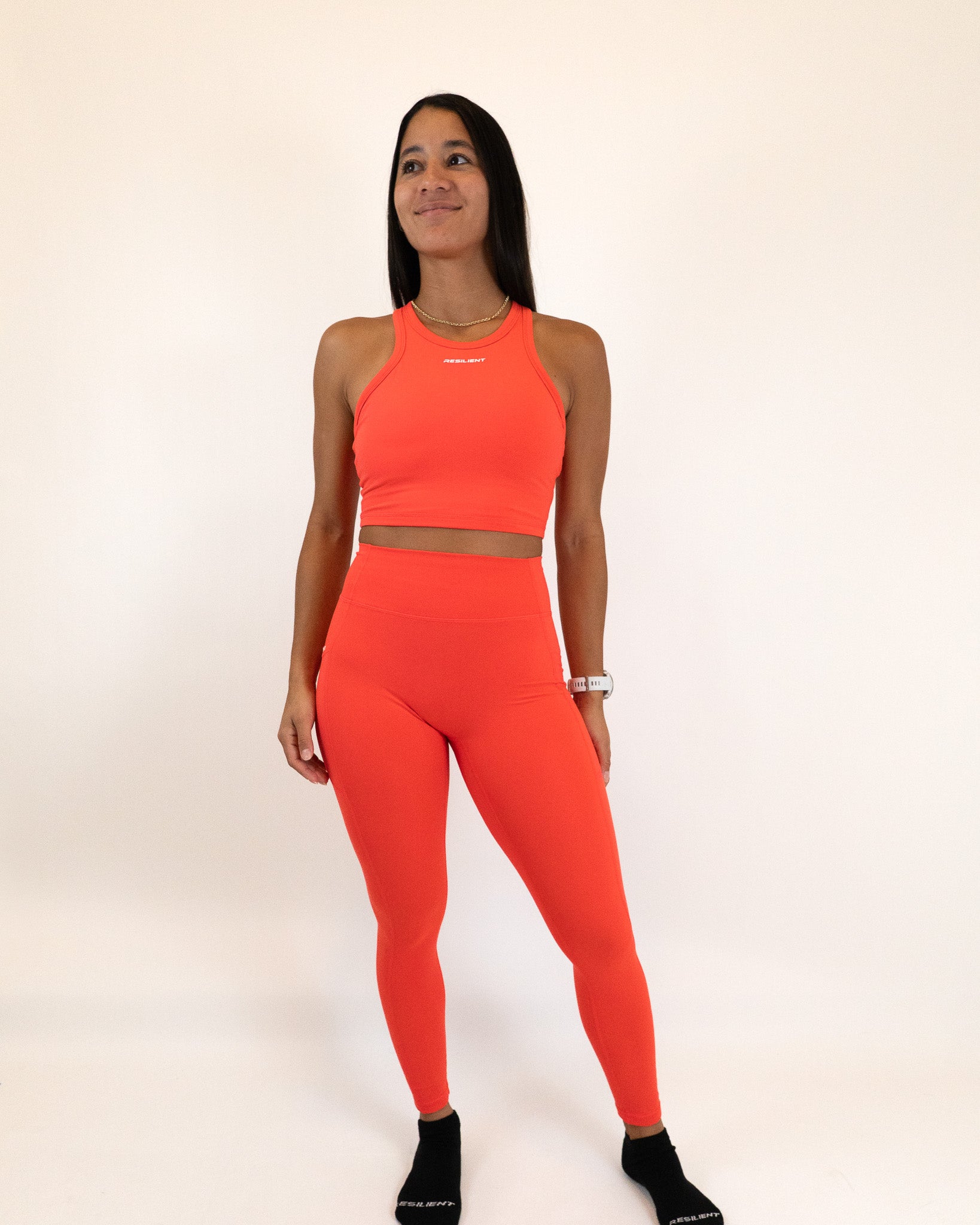 Functional Evolve Pocket Legging- Hot Coral