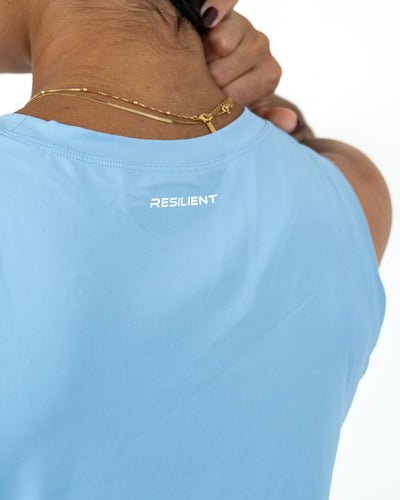 Perform Tank Top- Frost Blue