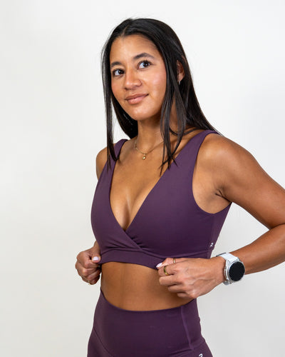 Adapt Sports Bra- Plum -  - Resilient Active