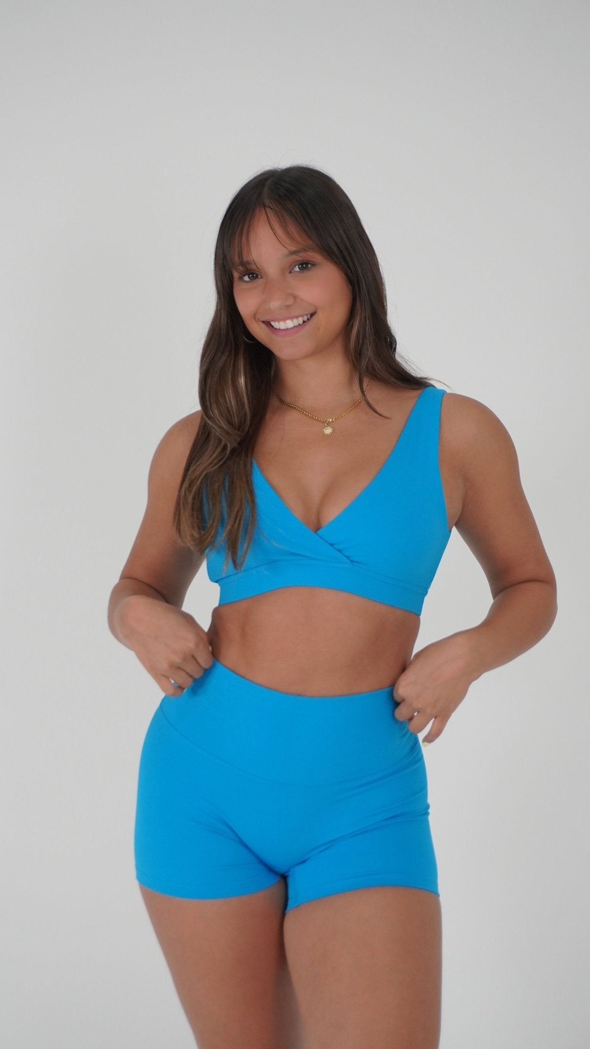 Adapt Sports Bra - Sky Blue - Resilient Active