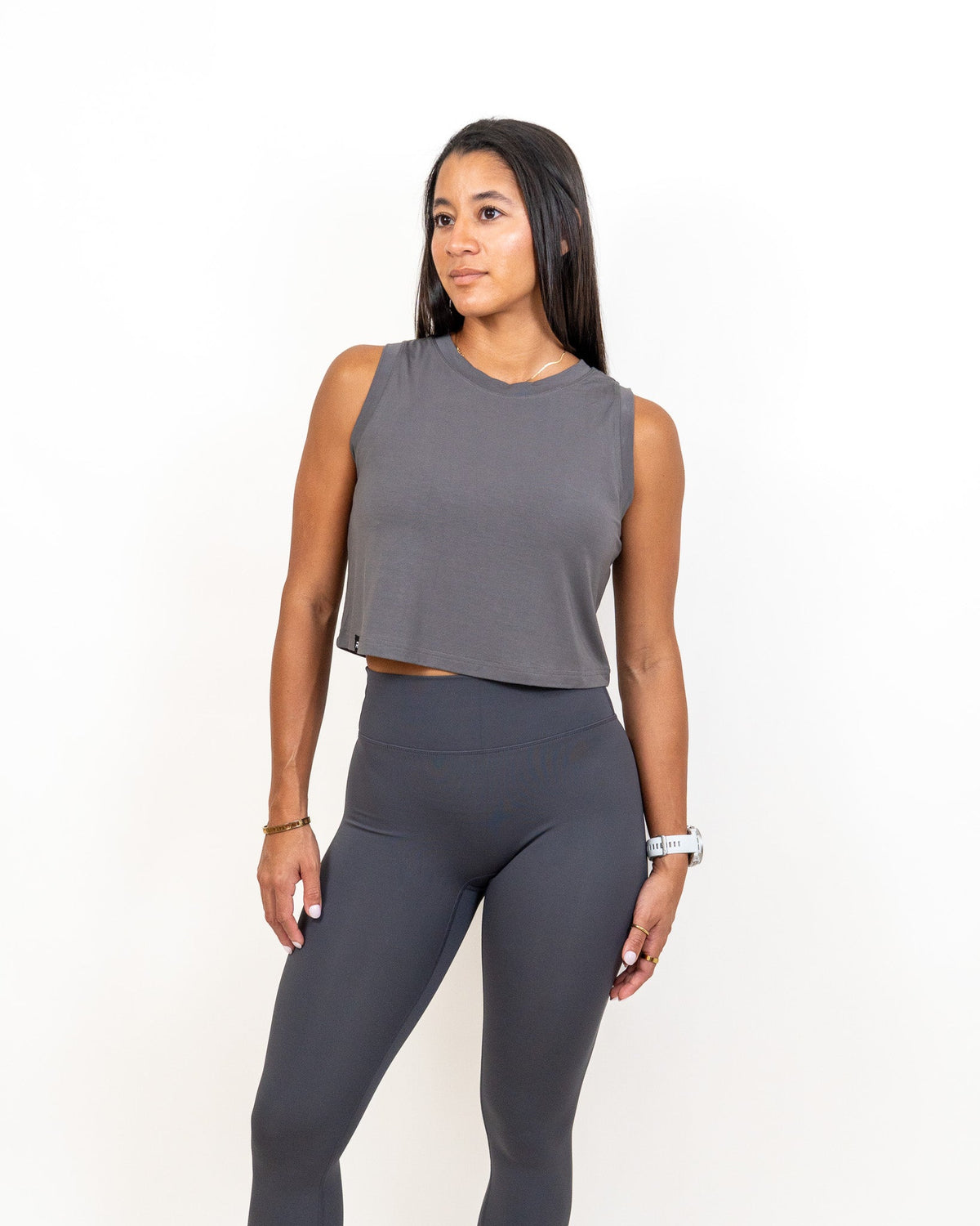 Core Tank Top- Charcoal Gray -  - Resilient Active