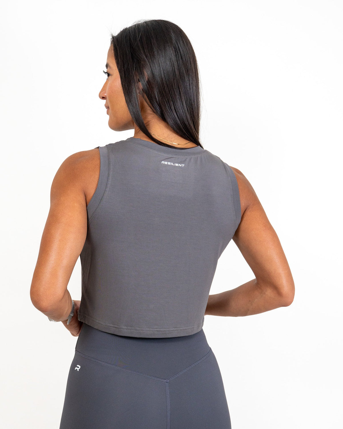 Core Tank Top- Charcoal Gray -  - Resilient Active