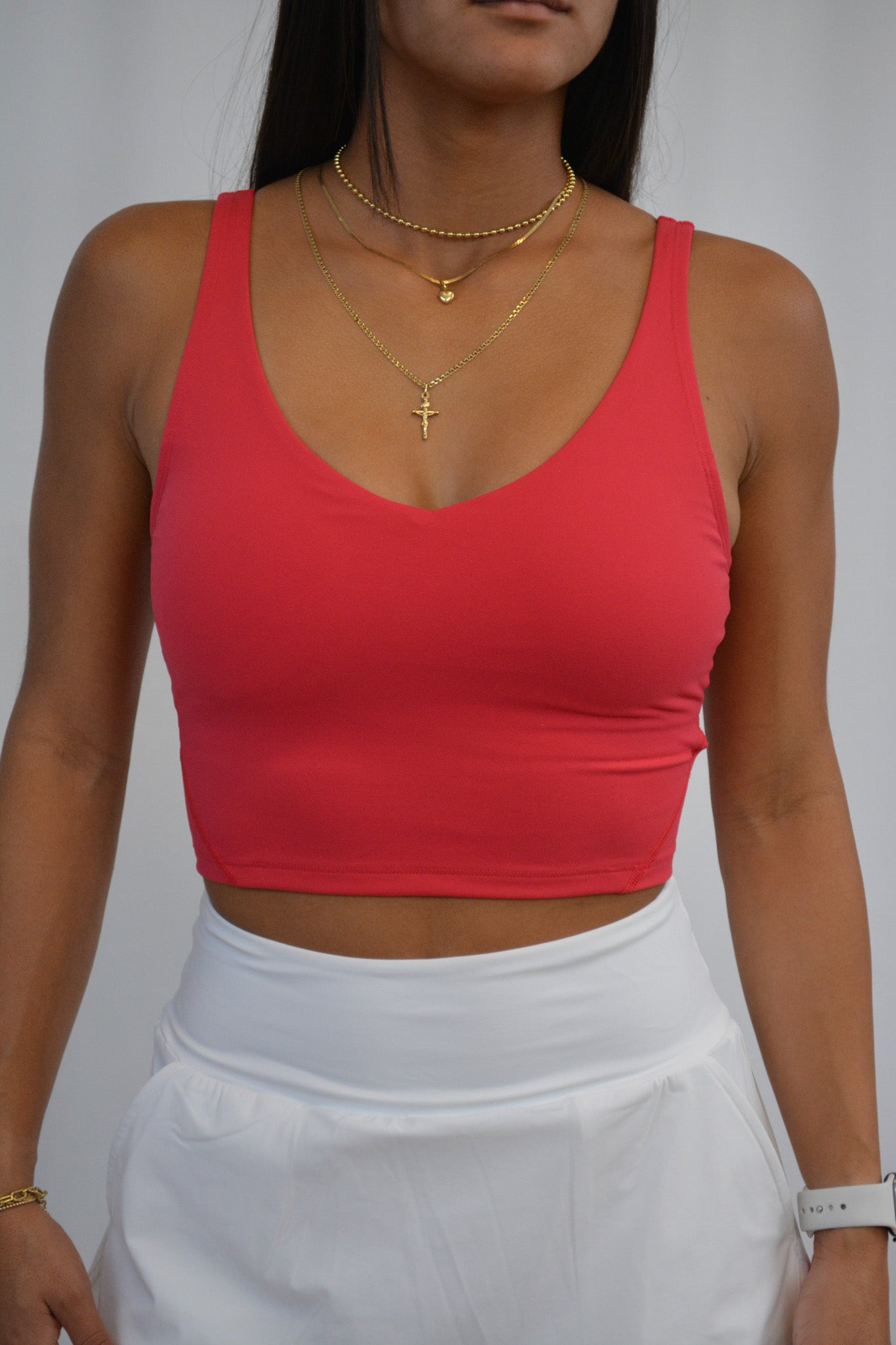 Crop Tank Bra - Ruby - Resilient Active