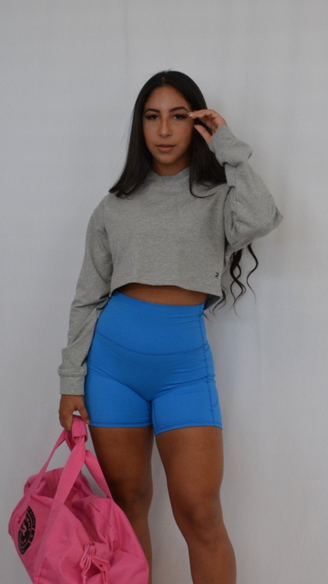 Crop Top Hoodie - Gray - Resilient Active