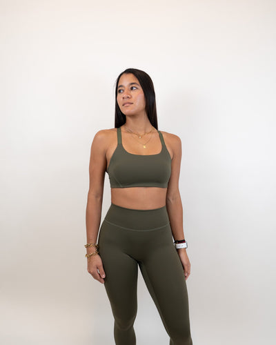 Define Strive Bra - Deep Olive -  - Resilient Active