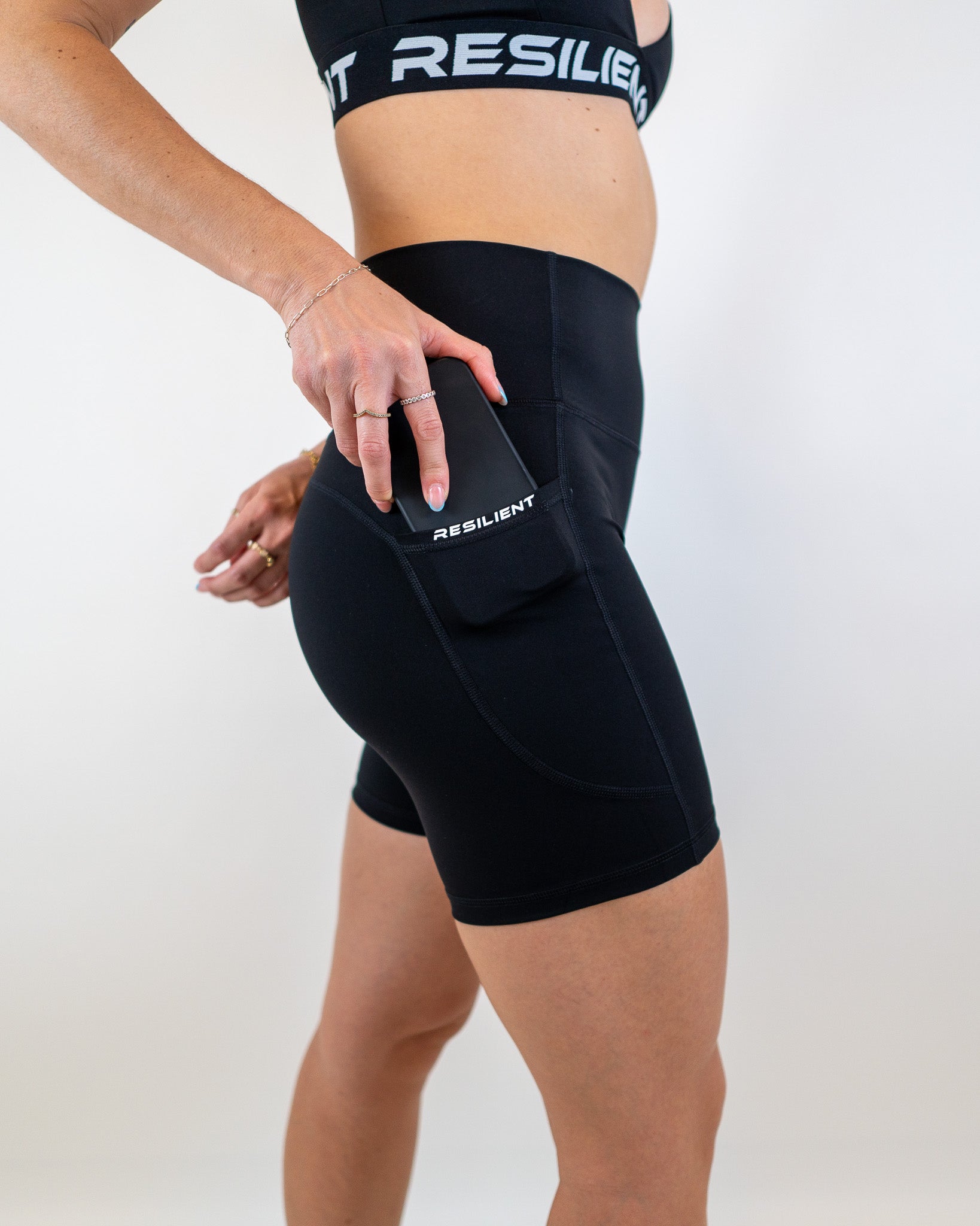 Endure Biker Short with Pockets - Black - Resilient Active