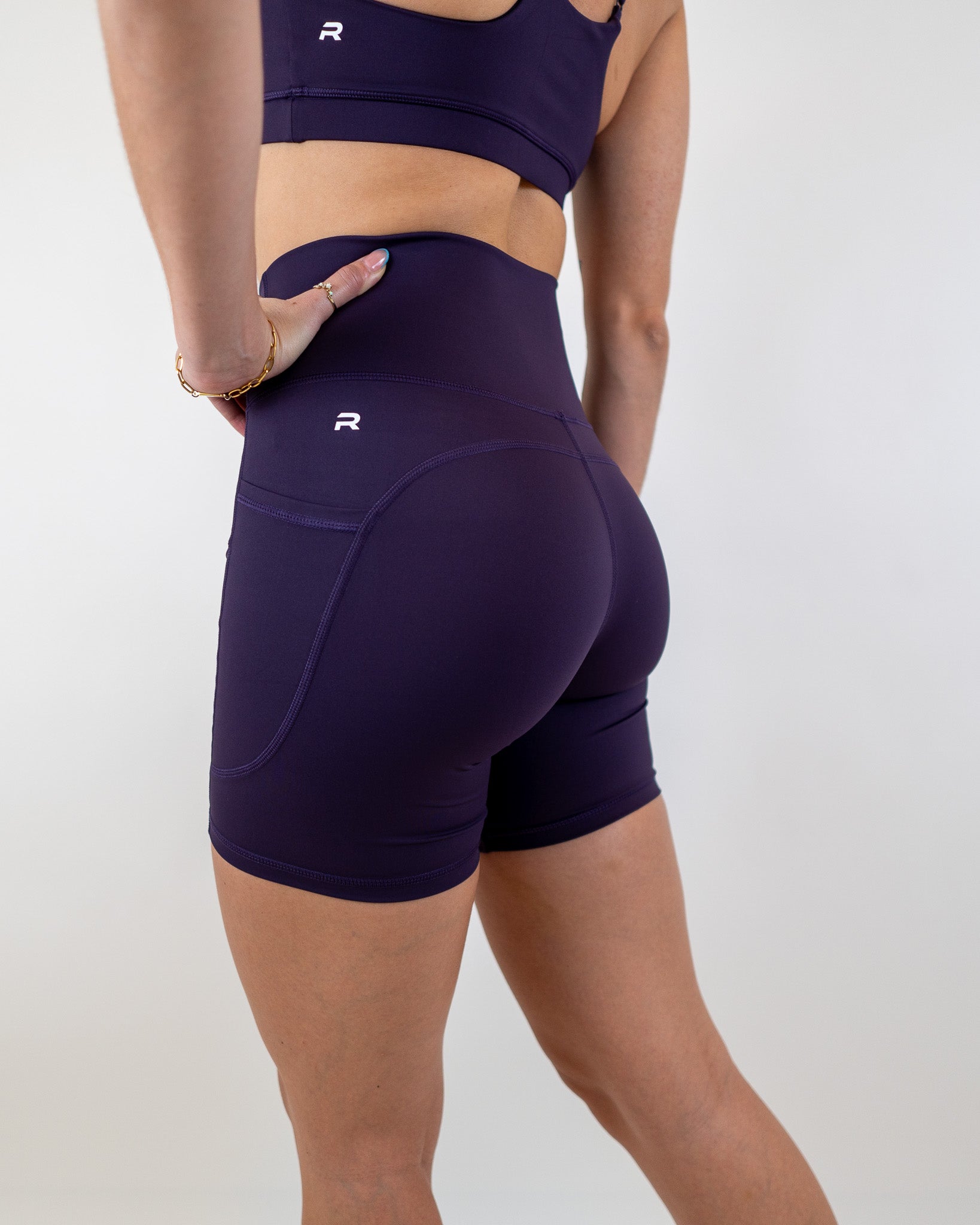 Endure Biker Short with Pockets - Deep Plum - Resilient Active