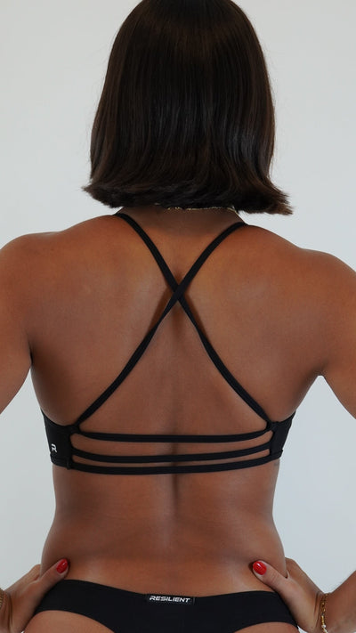 Endure Hybrid Bra - Black - Resilient Active