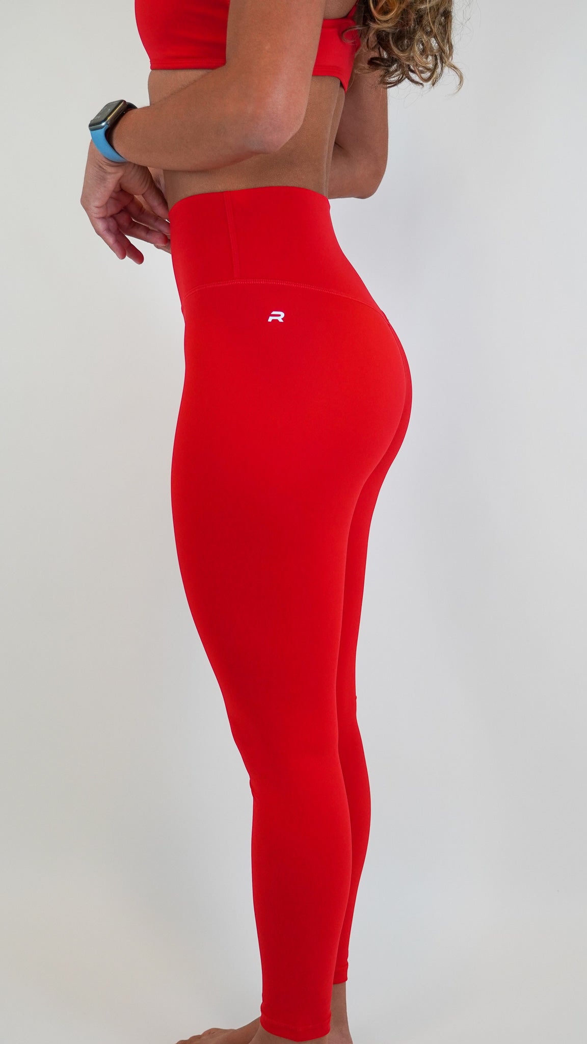 Endure Performance Legging - Bright Red - Resilient Active