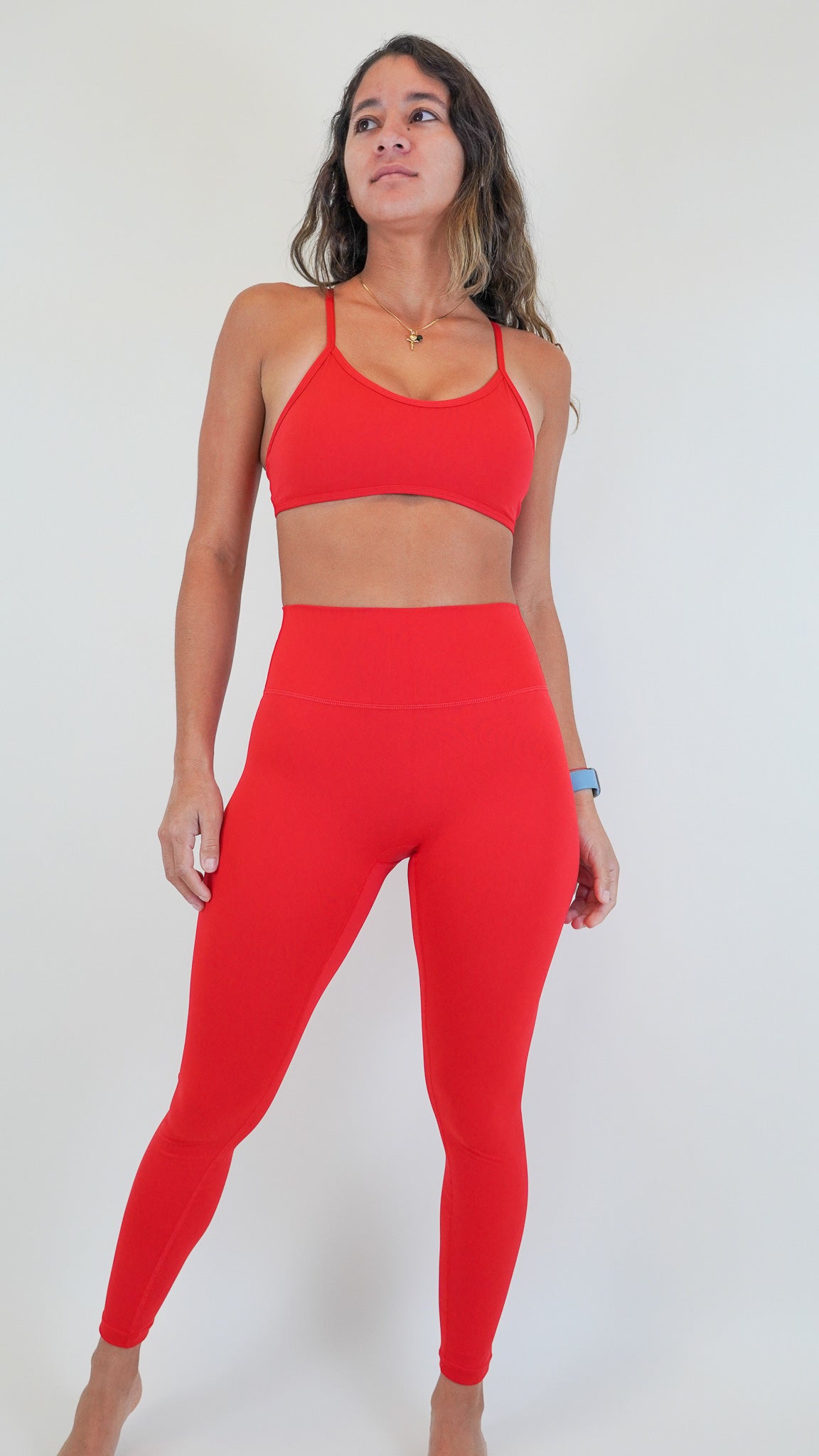 Endure Performance Legging - Bright Red - Resilient Active