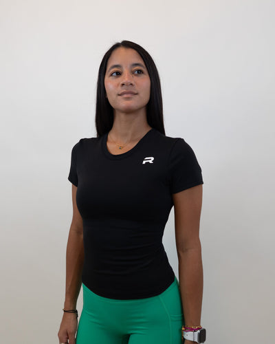 Evolve Fitted Tee - Black - Resilient Active