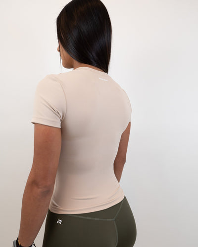 Evolve Fitted Tee - Cloudstone -  - Resilient Active