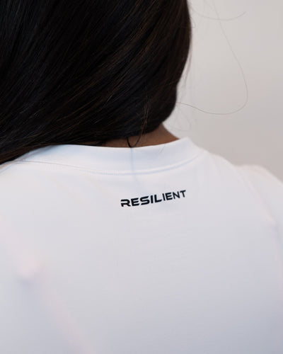 Evolve Fitted Tee - White - Resilient Active