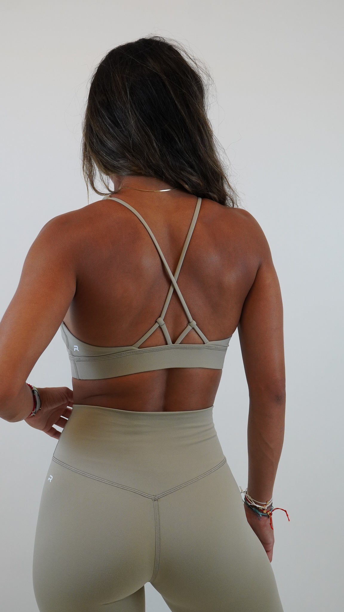 Functional Diamond Sport Bra - Light Tan - Resilient Active