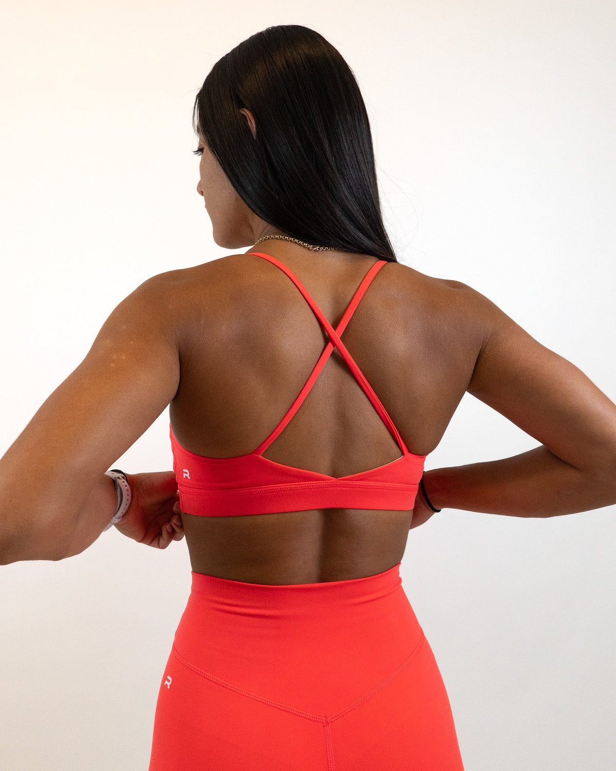 Functional Edge Bra- Hot Coral -  - Resilient Active