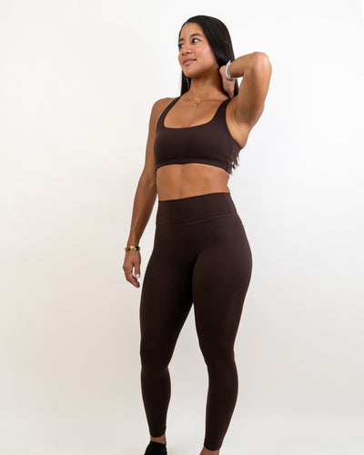 Functional Evolve Legging- Deep Brown -  - Resilient Active