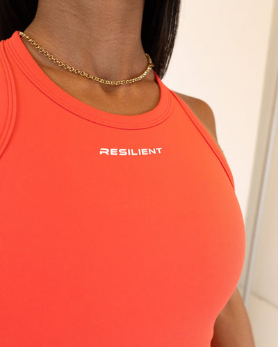 Functional Form Tank Top- Hot Coral -  - Resilient Active