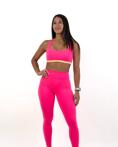 Functional Pulse Bra- Guava -  - Resilient Active