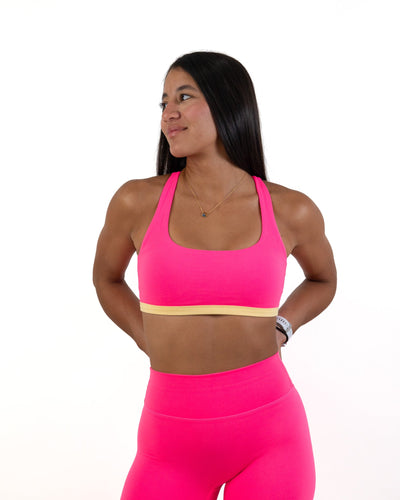 Functional Pulse Bra- Guava -  - Resilient Active