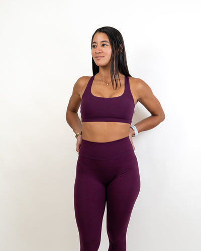 Functional Pulse Bra- Mulberry -  - Resilient Active