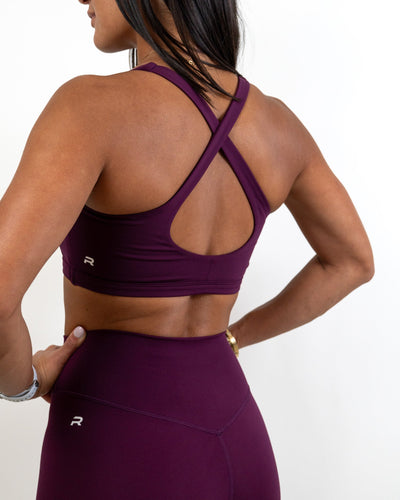 Functional Pulse Bra- Mulberry -  - Resilient Active
