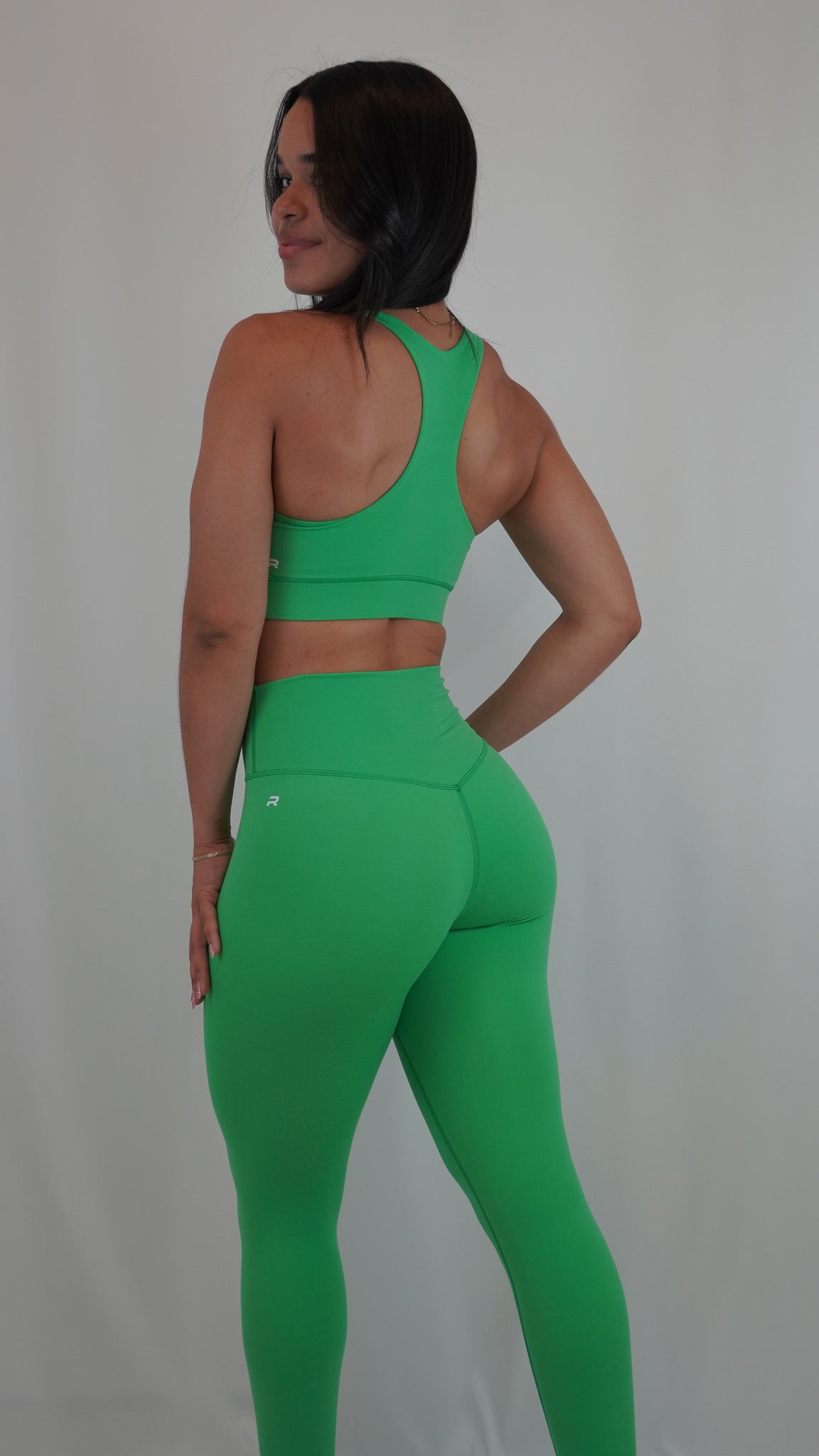 Functional Racerback Sports Bra - Green - Resilient Active