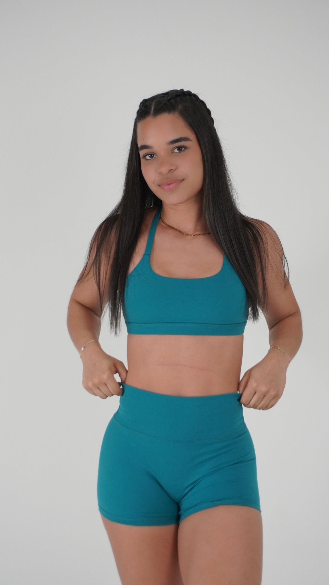 Functional Strappy Sports Bra - Jasper Green - Resilient Active