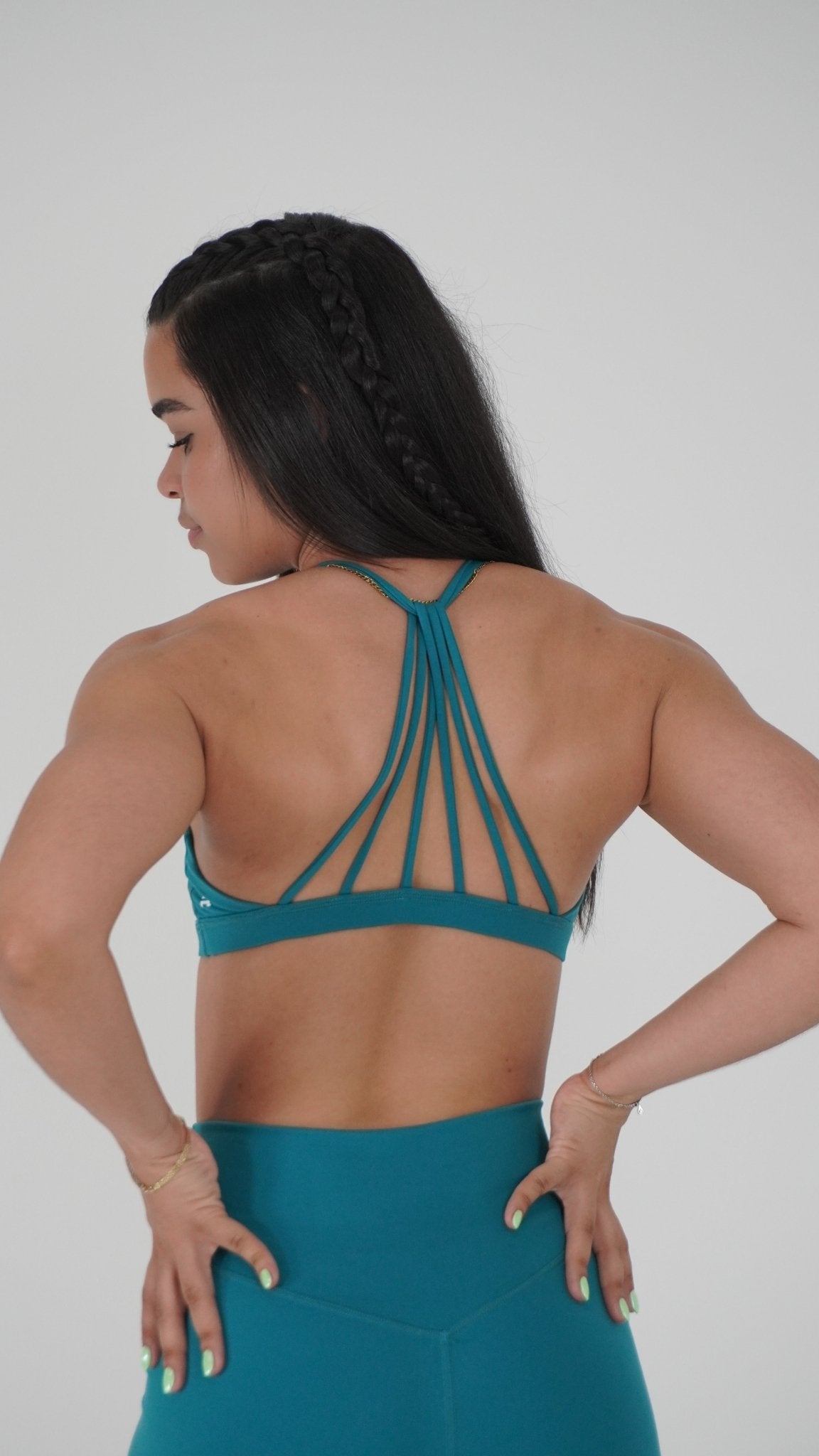 Functional Strappy Sports Bra - Jasper Green - Resilient Active