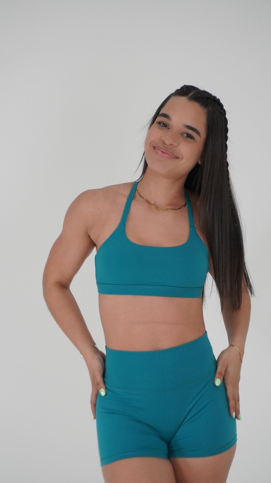 Functional Strappy Sports Bra - Jasper Green - Resilient Active