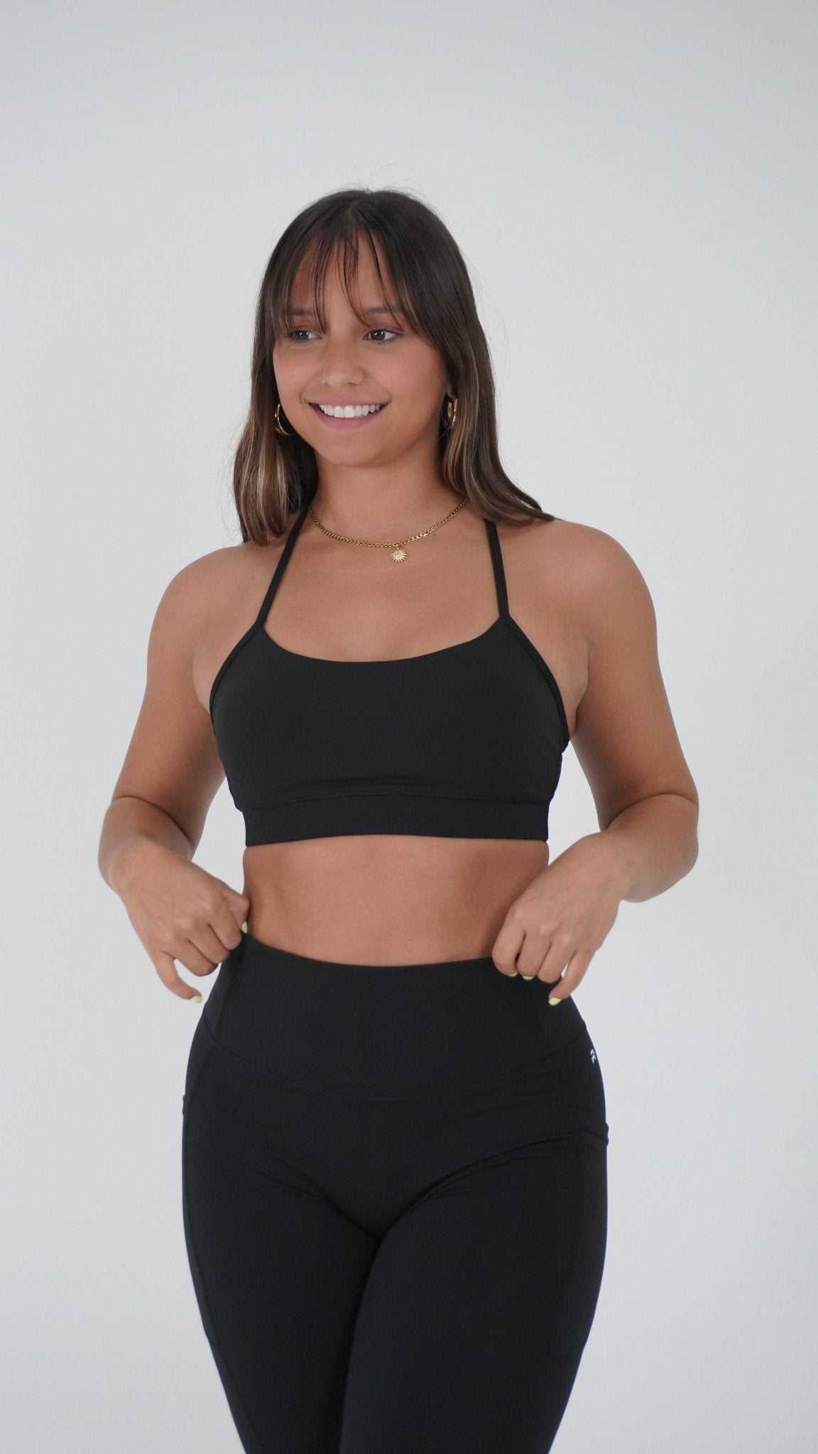 Functional Y Sports Bra - Black - Resilient Active