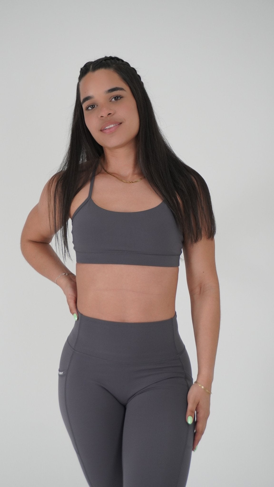 Functional Y Sports Bra - Gray - Resilient Active