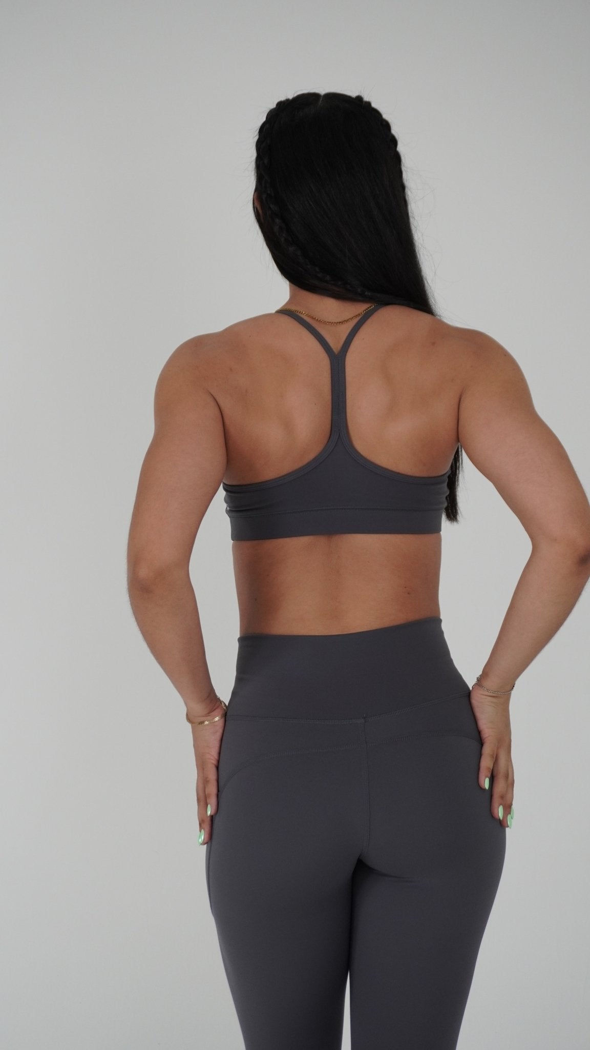 Functional Y Sports Bra - Gray - Resilient Active