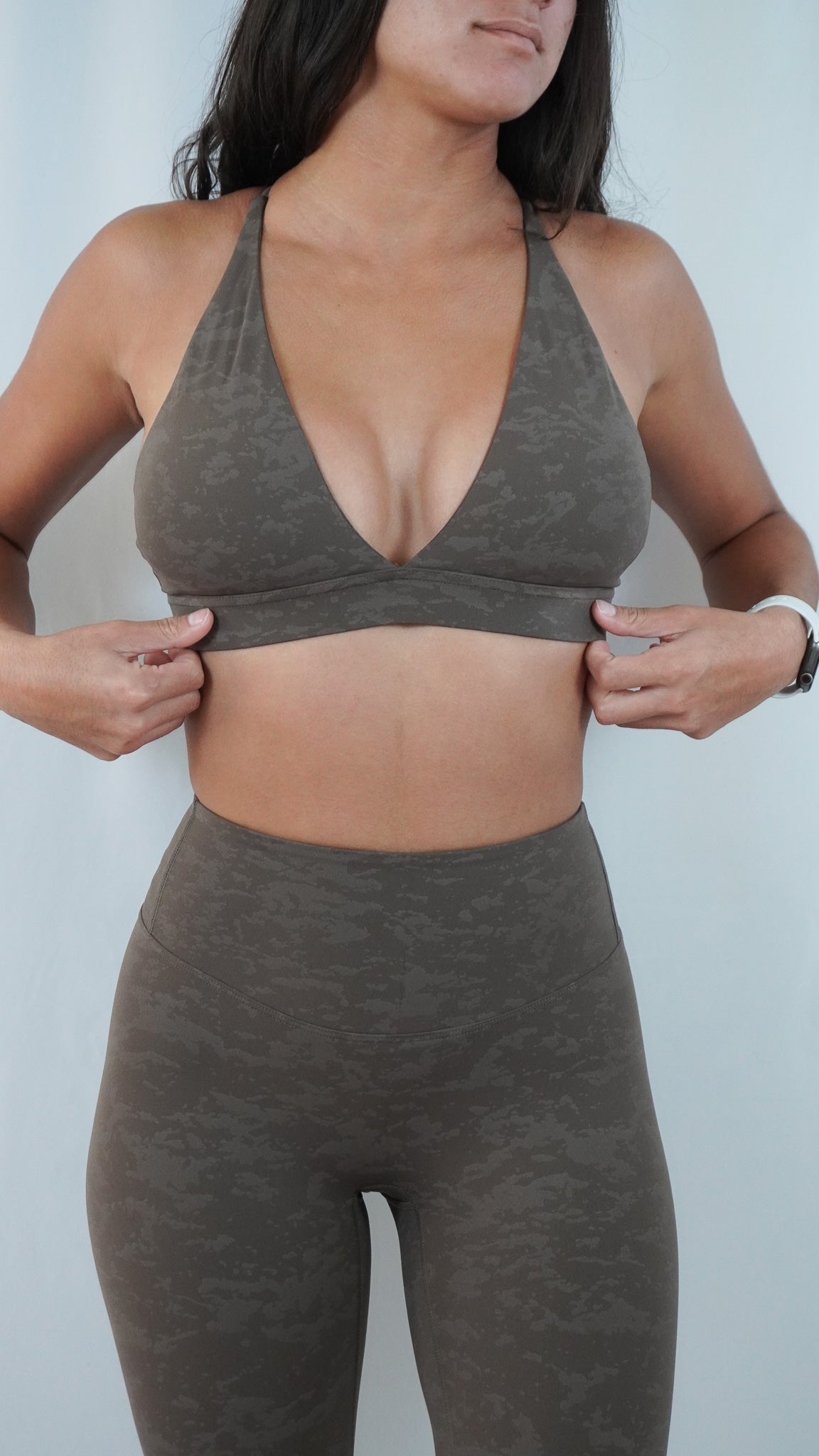 Ivy Sport Bra - Camo Brown - Resilient Active