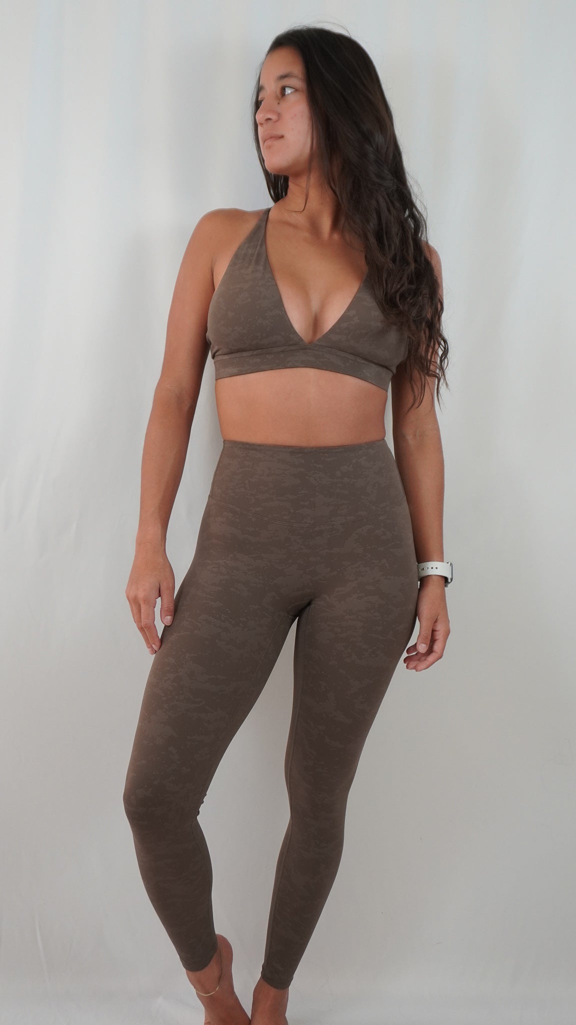 Ivy Sport Bra - Camo Brown - Resilient Active