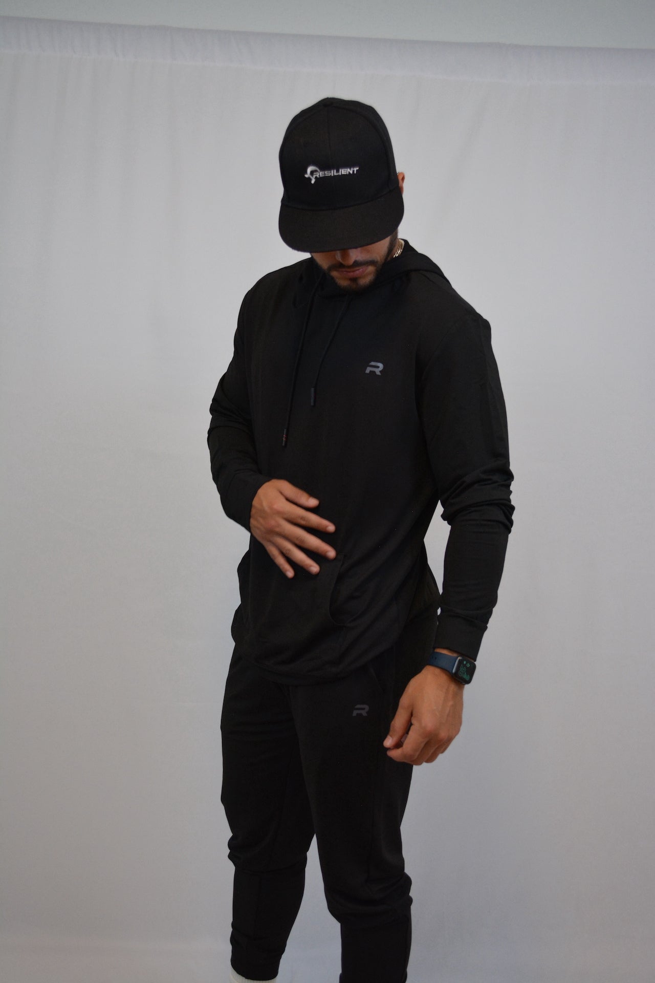 Light Hoodie - Black - Resilient Active