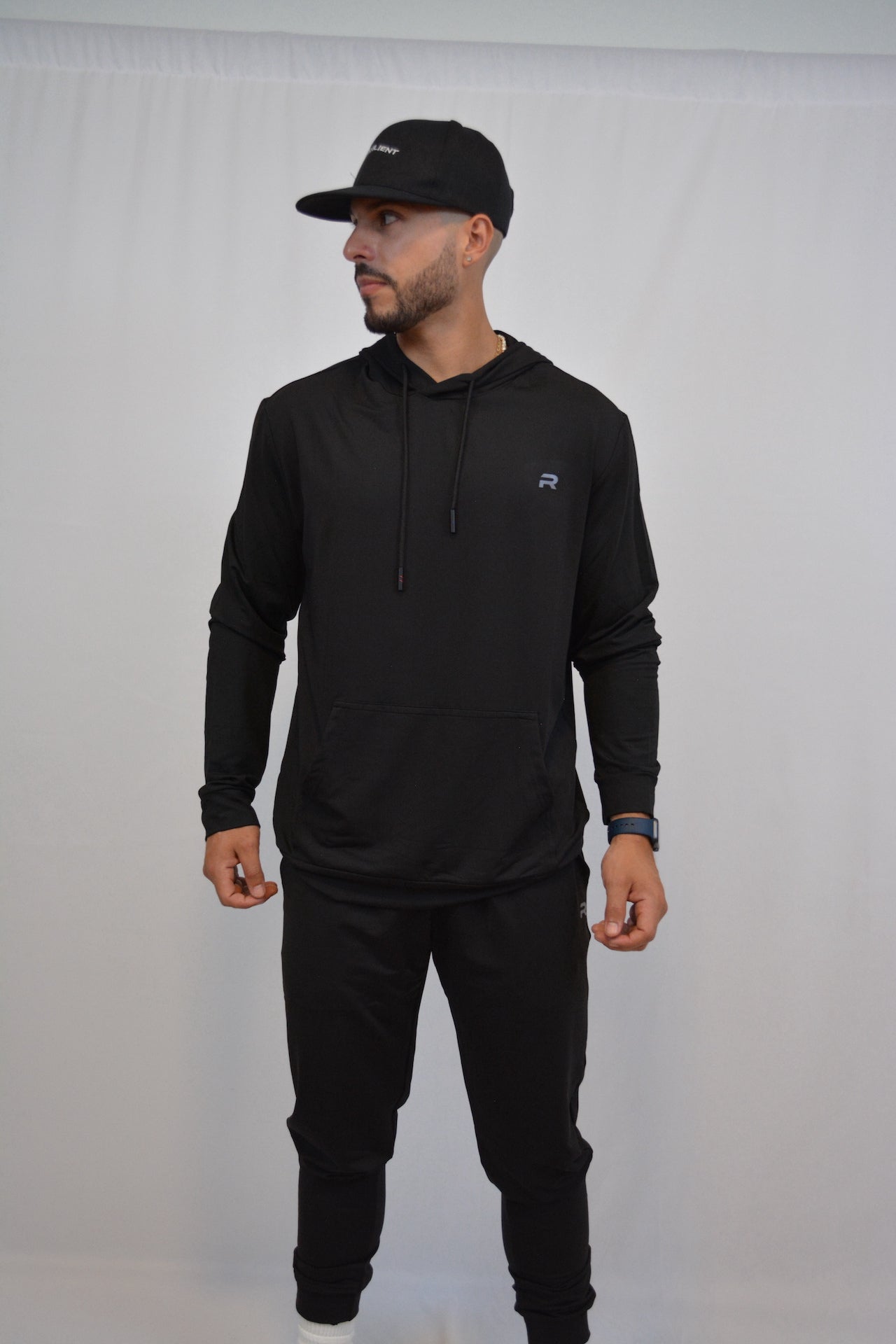 Light Hoodie - Black - Resilient Active