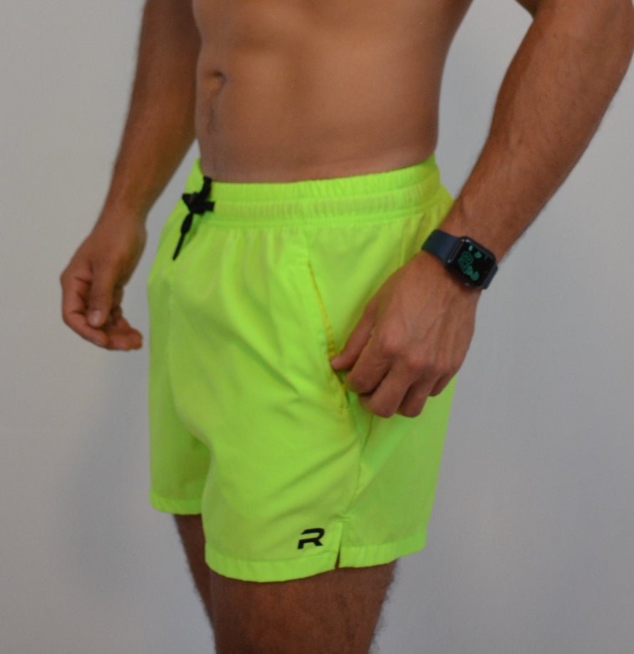 Mid Thigh Shorts 1.0 - Neon Green - Resilient Active