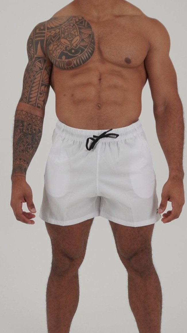 Mid Thigh Shorts 1.0 - White - Resilient Active