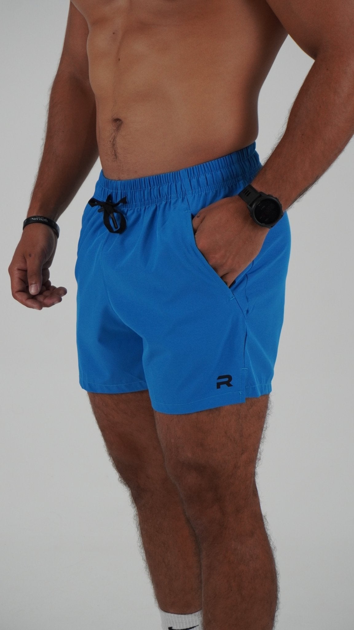 Mid Thigh Shorts 2.0 - Bright Blue - Resilient Active